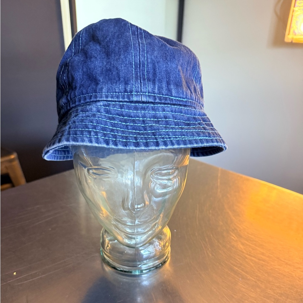 Slip Navy and White Striped Hat
